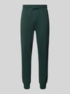 BOSS Orange Slim fit sweatpants met elastische band Donkergroen