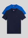 Tommy Jeans slim fit T-shirts van puur katoen in set van 2 Koningsblauw