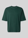 Selected t-shirt o kroju relaxed fit z czystej bawełny model 'ASPEN' Ciemnozielony