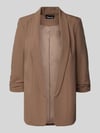 PIECES Regular Fit Longblazer mit Viskose-Anteil Modell 'BOSELLA' Taupe