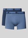 PUMA Slim Fit Boxershorts aus Baumwoll-Mix im 2er-Pack Modell 'EVERDAY' Jeansblau