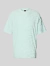 BOSS Orange Regular Fit T-Shirt aus Baumwoll-Mix Modell 'TE_FLOWER' Tuerkis