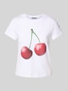REVIEW T-shirt z nadrukiem z logo Biały