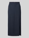ICHI Midirok van viscose met elastische band model 'MARRAKECH' Marineblauw
