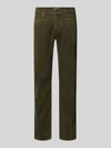Pierre Cardin Straight Fit Cordhose aus elastischem Baumwoll-Mix Modell 'Laval' Oliv
