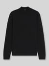 BOSS sweter o kroju regular fit z czystej żywej wełny model 'Bjarno' Czarny