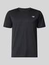 New Balance Funktionsshirt mit Rundhalsausschnitt und Logo Black