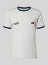 ellesse T-Shirt mit Logo- und Label-Patch Modell 'RINGETTO' Hellgrau Melange
