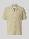 Lindbergh Relaxed Fit Freizeithemd aus Leinen-Baumwoll-Mix Oliv