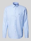 Fynch-Hatton Regular Fit Freizeithemd mit Button-Down-Kragen Modell 'All Season' Bleu