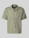 Selected Relaxed Fit Freizeithemd aus Leinen-Baumwoll-Mix Modell 'RLXCLAY' Oliv