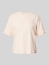 Jake*s Studio Woman T-shirt z prążkowanym okrągłym dekoltem Morelowy