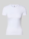 PIECES Slim Fit t-shirt met ronde hals model 'LULA' Wit
