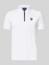 EA7 Emporio Armani Slim Fit Poloshirt aus Viskose-Mix Weiss