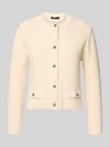 Weekend Max Mara Regular fit gebreid jack van katoenmix Model 'VODKA' Ecru