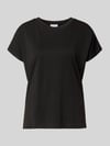 Jake*s Collection T-Shirt aus Modal-Mix mit Rundhalsausschnitt Black