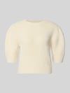 VERO MODA Regular fit pullover met wol model 'NOVAH' Ecru