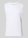 JACK & JONES Tanktop mit Strukturmuster und Rundhalsausschnitt Weiss