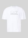 EA7 Emporio Armani t-shirt z logo i okrągłym dekoltem Biały