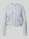 DRYKORN Regular Fit Strickjacke mit aufgesetzten Taschen Modell 'Biaphy' Hellblau