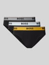 BOSS Figi z mieszanka bawełny w zestaw 3 szt. model 'BRIEF 3P POWER' Czarny