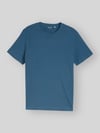 Tom Tailor Regular Fit T-Shirt aus reiner Baumwolle Petrol