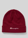 Champion Beanie mit breitem Umschlag und Logo-Stitching Bordeaux