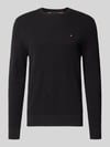 Tommy Hilfiger Regular Fit Pullover aus reiner Baumwolle Black