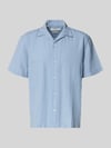 Selected Relaxed Fit Freizeithemd aus Leinen-Baumwoll-Mix Modell 'RLXCLAY' Hellblau