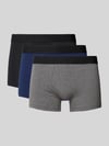 HOM Boxershorts mit elastischem Label-Bund im 3er-Pack Dunkelblau