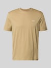 HUGO T-shirt o kroju regular fit z czystej bawełny model 'DERO222' Beżowy
