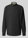 ARMEDANGELS Relaxed Fit Freizeithemd aus reiner Baumwolle Modell 'ARAAMO' Anthrazit Melange