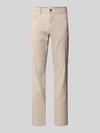 Brax Regular Fit Stoffhose aus Baumwoll-Leinen-Mix Modell 'CADIZ' Beige