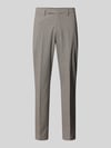 CINQUE slim fit broek met vouwplooien model 'CIBEPPE' Middenbruin