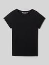 Tom Tailor Denim slim fit T-shirt van ribtricot Black