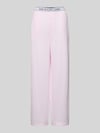 Polo Ralph Lauren Straight Leg Pyjama-Hose mit elastischem Label-Bund Rosa