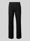 Selected Straight Leg Hose mit Viskose-Anteil Modell 'ROBERT' Black