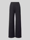 Liu Jo Sport Wide fit broek van viscosemix met elastische band Black