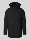 Blauer USA Daunenjacke mit Kapuze Modell 'CHESTER' Black