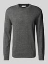 Tom Tailor Denim Regular Fit Strickpullover aus Baumwolle Anthrazit