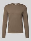 DRYKORN Strickpullover mit gerippten Abschlüssen Modell 'Irmino' Schlamm
