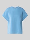 Rich & Royal T-shirt met elastische boorden Lichtblauw