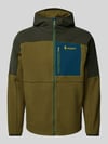 Cotopaxi Fleecejack met labelprint, model 'Abrazo' Donkergroen