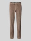 Hiltl Corduroy broek met achterzakken, model 'PARMA' Middengrijs