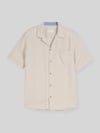 Tom Tailor Regular Fit Freizeithemd aus Leinen-Baumwolle-Mix Beige