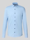 OLYMP No. Six Super Slim Business-Hemd mit Kentkragen Bleu