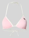 GUESS Bikini-Oberteil mit Logo-Applikation Modell 'Niki' Rosa