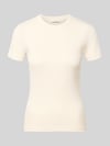 OPUS Regular Fit T-Shirt aus Baumwoll-Mix Beige