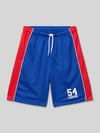 Champion Regular fit sweatshorts met labelprint Koningsblauw