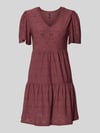 ONLY Mini-Freizeitkleid mit Lochstickmuster Modell 'SMILLA LIFE' Altrosa